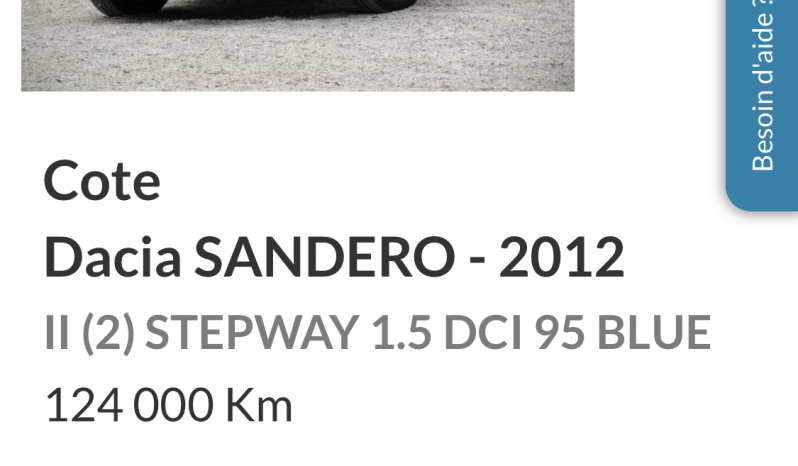 Dacia Sandero STEPWAY 1.5 DCI full